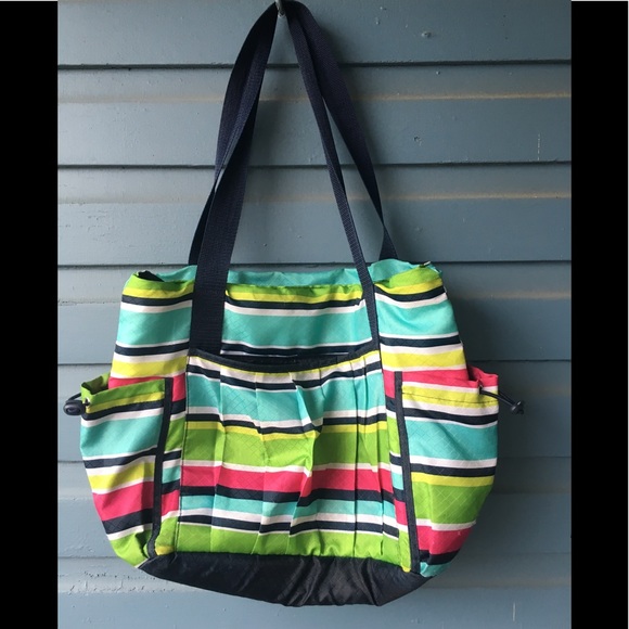 thirty-one Handbags - New Day Tote or Diaper Bag In Preppy Pop Like New!
